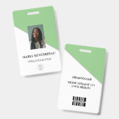 Gestalte Deinen Eigenen Ausweis Vorlage Badge (Voor- en achterkant)