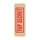 Gestampt geheim etiket (Voorkant)