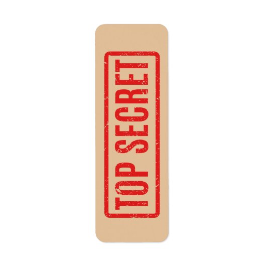 Gestampt geheim etiket (Voorkant)