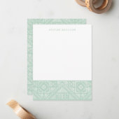 Gestampt geometrische bankroet - Munt Notitiekaartje (Voorkant / Achterkant in situ)