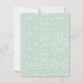 Gestampt geometrische bankroet - Munt Notitiekaartje (Achterkant)