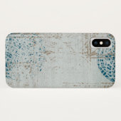 Gestampt Keltisch design in wit, tan en blauw Case-Mate iPhone Case (Achterkant (horizontaal))