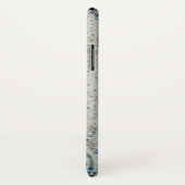 Gestampt Keltisch design in wit, tan en blauw Case-Mate iPhone Case (Achterkant / rechts)