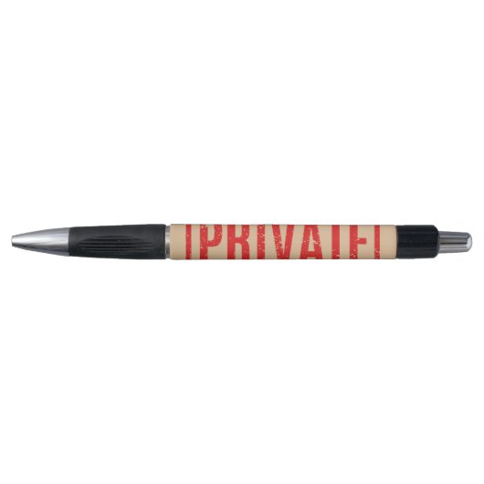 Gestampt Privé Pen (Voorkant)