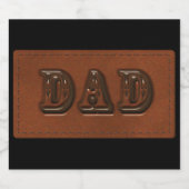 Gestamte lederen blik DAD Bier Etiket (Enkel label)