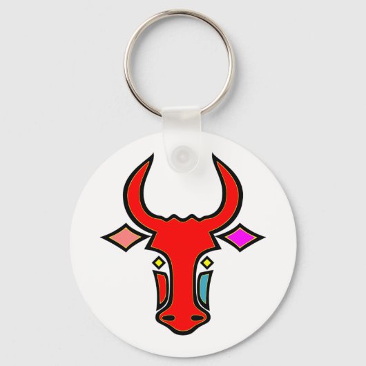 Gestandaardiseerd Sleutelhanger Texas Longhorn (Voorkant)