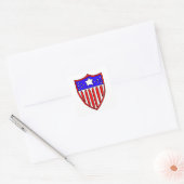 Gestandaardiseerde Amerikaanse vlag Vierkante Sticker (Envelop)