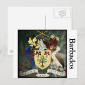 Gestandaardiseerde Barbados COA Briefkaart (Voorkant / Achterkant)