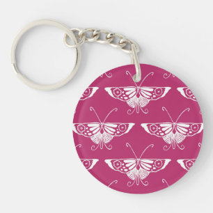 Gestandaardiseerde Deco-vlinder - diepe maag Sleutelhanger