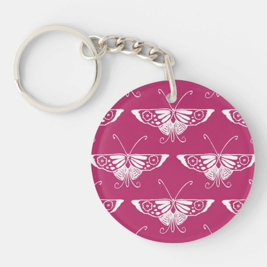Gestandaardiseerde Deco-vlinder - diepe maag Sleutelhanger (Voorkant)