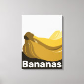 Gestandaardiseerde Gele Bananas Kitchen Canvas Afdruk (Voorkant)