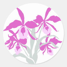 Gestandaardiseerde paarse orchidee sticker