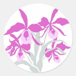 Gestandaardiseerde paarse orchidee sticker