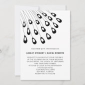 Gestandaardiseerde peacock Feathers Modern Wedding Kaart (Voorkant)