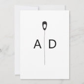 Gestandaardiseerde peacock Feathers Modern Wedding Kaart (Achterkant)