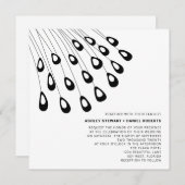 Gestandaardiseerde peacock Feathers Modern Wedding Kaart (Voorkant / Achterkant)