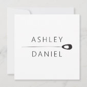 Gestandaardiseerde peacock Feathers Modern Wedding Kaart (Achterkant)