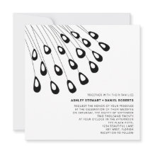 Gestandaardiseerde peacock Feathers Modern Wedding