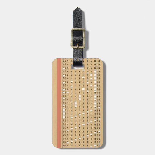 gestanste Kaart Bagagelabel (Voorkant verticaal)