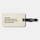  gestanste Kaart Bagagelabel (Achterkant horizontaal)