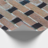 Gestapeld brick-patroon cadeaupapier (Hoek)