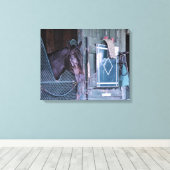 Gestapeld dek canvas afdruk (Insitu (Houten vloer))