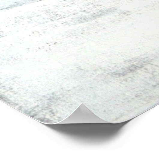 'Gestapeld' grijs en rood Abstract Poster afdrukke (Hoek)