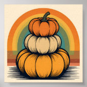 Gestapeld in het herfstlicht poster (Voorkant)