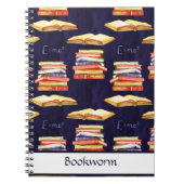 Gestapeld Notitieboek boekenboekworm (Voorkant)
