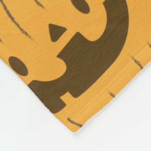 Gestapeld pompoenpatroon fleece deken (Hoek)