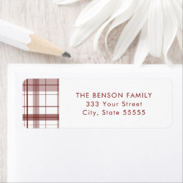 Gestapeld rood wit retouretiket etiket