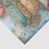 GESTAPELD THEE CUPS DECOUPAGE TISSUEPAPIER (Detail)