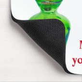 Gestapelde aardbeien met citaat muismat (Hoek)