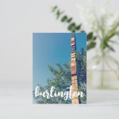 gestapelde archiefkasten in de post van burlington briefkaart (Staand voorkant)