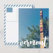 gestapelde archiefkasten in de post van burlington briefkaart (Voorkant / Achterkant)