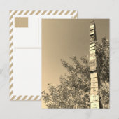 gestapelde archiefkasten in de post van burlington briefkaart (Voorkant / Achterkant)