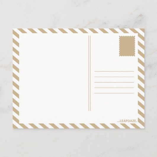 gestapelde archiefkasten in de post van burlington briefkaart (Achterkant)