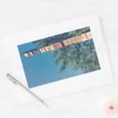 gestapelde archiefkasten in de vermont - burlingto rechthoekige sticker (Envelop)