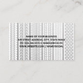 Gestapelde Banden Logo | Bandensporen Visitekaartje (Achterkant)