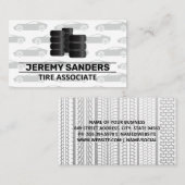 Gestapelde banden Logo | Sportwagenpatroon Visitekaartje (Voorkant / Achterkant)