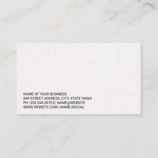 Gestapelde banden | monteur met sleutel logo visitekaartje (Achterkant)