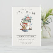 Gestapelde bekertjes om het even welke Age Birthda Bedankkaart (Staand voorkant)