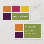 Gestapelde blokken - Stijl B Visitekaartje (Voorkant / Achterkant)