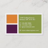 Gestapelde blokken - Stijl B Visitekaartje (Achterkant)