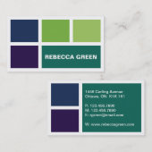 Gestapelde blokken - Stijl C Visitekaartje (Voorkant / Achterkant)