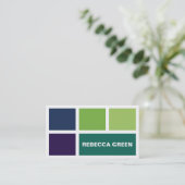 Gestapelde blokken - Stijl C Visitekaartje (Staand voorkant)