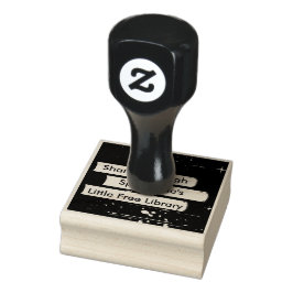 Gestapelde boeken Kunststempel ontwerpen Rubberstempel