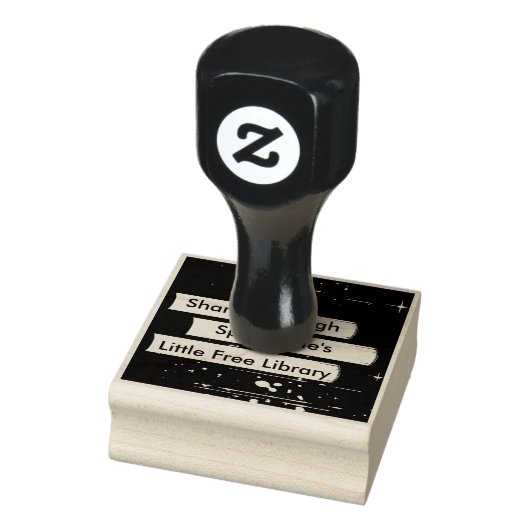 Gestapelde boeken Kunststempel ontwerpen Rubberstempel (Stempel)