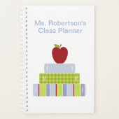 Gestapelde boeken Leerkrachten Daily Planner (Voorkant)