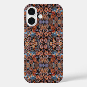 Gestapelde Boomstam Houtblokken Patroon Foto iPhone 16 Hoesje